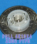 4x10mm Full Ceramic Bearing ZrO2 4x10x4mm - Comprar rolamentos on-line - Envio rápido para os EUA