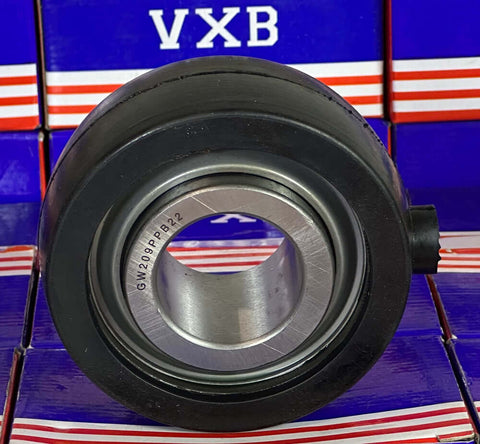 GW209PPB22 Agriculture Heavy Duty Ball Bearing - Rolamento da grade de discos com montagem de borracha e design sealed .