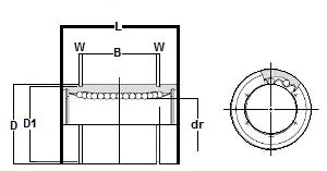 LME80120165UU Bearing 80mm Ball Bushing Linear Motion Motion Bearing - Buy Bearings online - Fast US Shipping