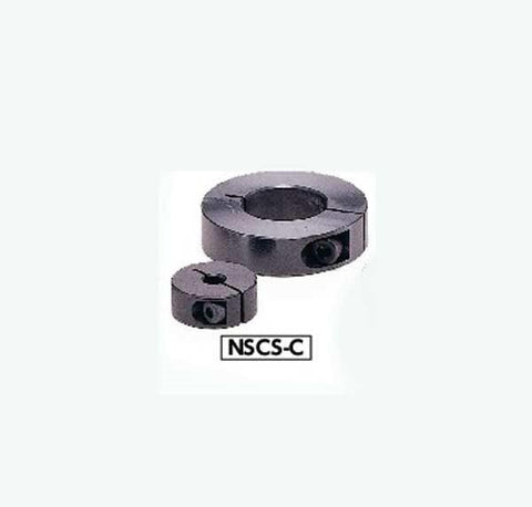 NSCS-50-22-C NBK Collar Clamping Type - Steel Ferrosoferric Oxide Film One Collar Made in Japan - side view of collar