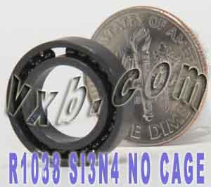 R1038 Rolamento cerâmico de complemento total 3/8" x " x inch Si3N4 - Comprar rolamentos on-line - Envio rápido para os EUA