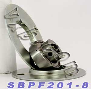 SBPF201-8 1/2 Pressed Steel Bearing 3-Bolt Flanged Mounted Bearing - Buy Bearings online - Fast US Shipping