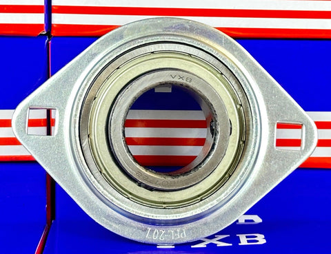 SBPFL207-22 Pressed Steel Bearing 2-Bolt 1-3/8" Flanged Mounted - Buy Bearings online - Fast US Shipping