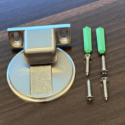 Batente de porta magnético de Stainless Steel - Trava de porta de metal Matte Brushed - Comprar rolamentos on-line - Frete rápido para os EUA