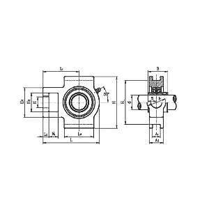UCT210-29-MOUNTED-BEARING 1-13/16" Bore Mounted Bearing Take-Up Unit - Buy Bearings online - Fast US Shipping