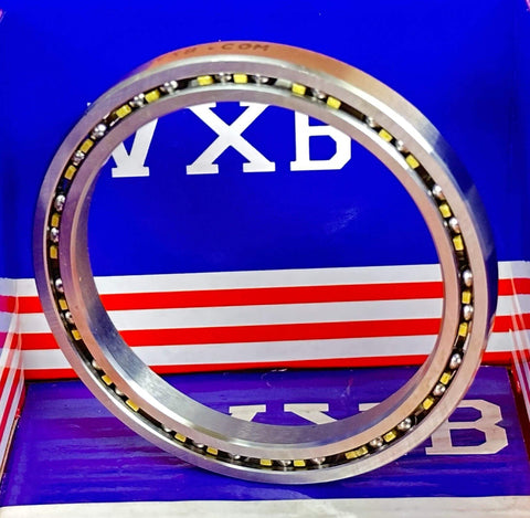 VB025CP0 Thin Section Bearing 2-1/2" x 3-1/8" x 5/16" inch showing open style and brass cage.